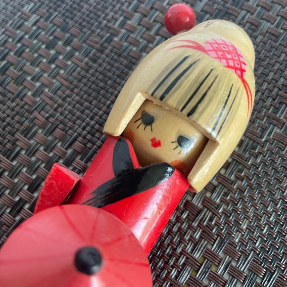 Japanese Souvenir Wooden Doll - Picture 2 of 4